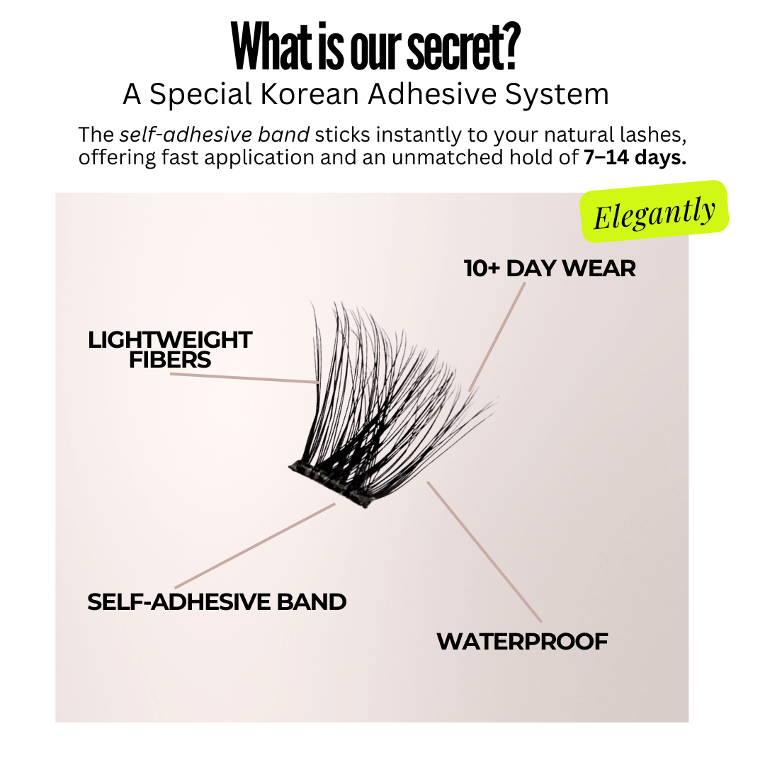 Elegantly Press-On™ Lashes I 8-14mm