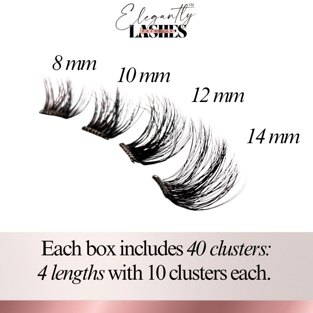 Elegantly Press-On™ Lashes I 8-14mm